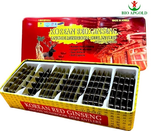 Viên hồng sâm linh chi nhung hươu Bio-science hộp 120 viên